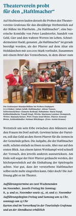 iJA, Theaterverein probt für den Haftlmacher