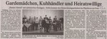 Gardemädchen, Kuhhändler und Heiratswillige – Bunter Abend fürs Pfarrheim